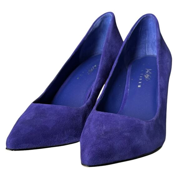 Lord & Taylor purple suede-style pumps 2.5” heel size 7 - Picture 6 of 13